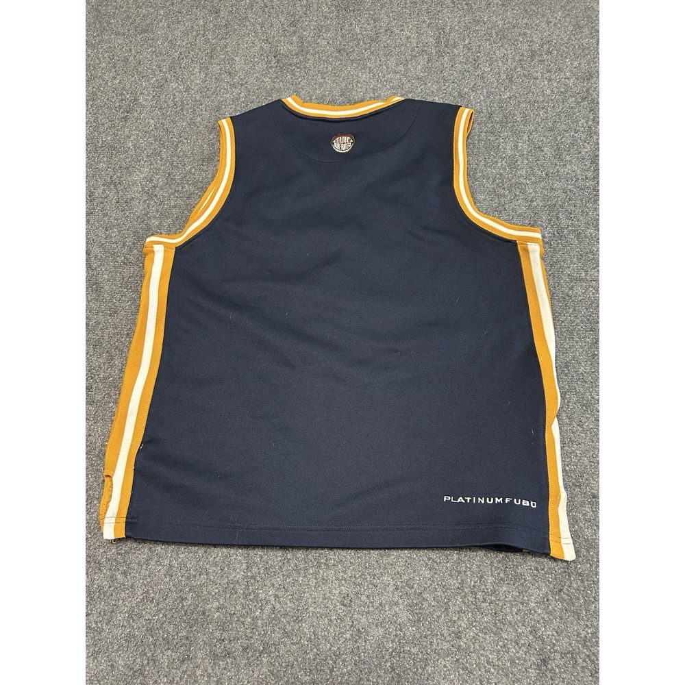 HARLEM GLOBETROTTERS PLATINUM FUBU ADULT Size Large‎ Blue JERSEY see pics size View 2